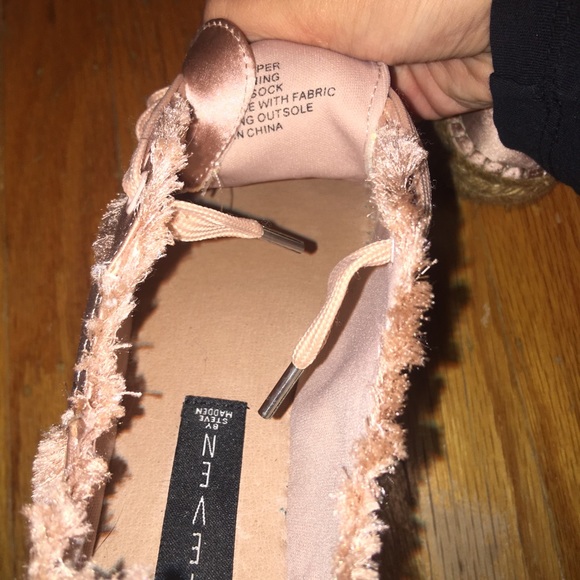 Steve Madden EspadrillePlatform RoseGold Sneakers - Picture 7 of 8